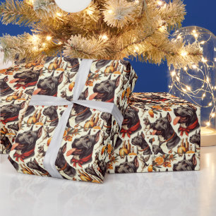 Papel De Presente Ilustração de Corso de Cana Vintage