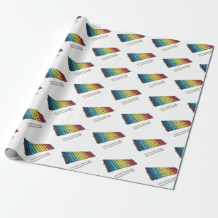 Papel De Presente Ilustração de desenho animado de xilofone