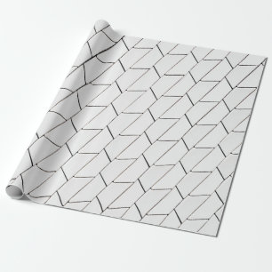 Papel De Presente Ilustração de linhas brancas e pretas