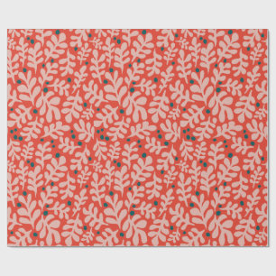 Papel De Presente Ilustração de Natal Desenhada à Mão