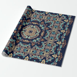 Papel De Presente ilustração decorativa étnica abstrato
