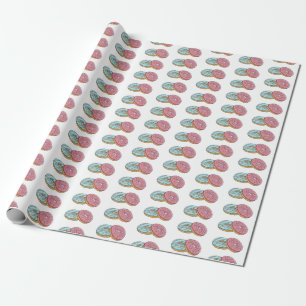 Papel De Presente ilustração do desenho animado de rosquinha
