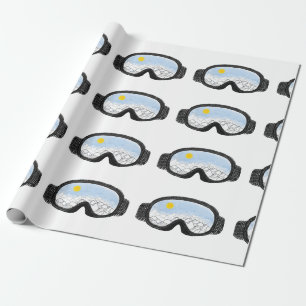 Papel De Presente Ilustração do Modo Montanha Ski Goggles