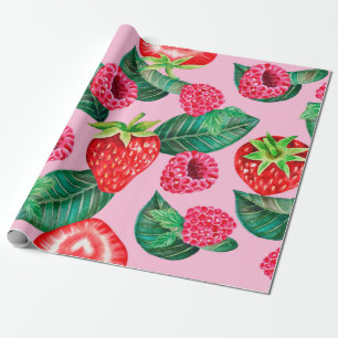 Papel De Presente Ilustração do padrão desenhado a aquarela com