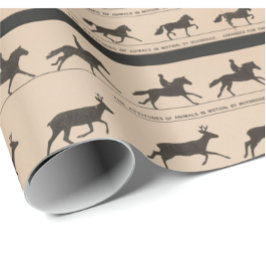 Papel De Presente Imagem de animação animal antiga de Zoetrope