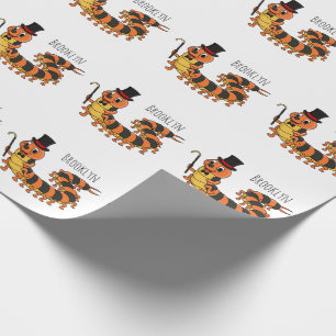 Papel De Presente Imagem de desenho animado em centopeia