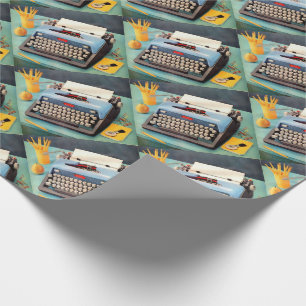 Papel De Presente imagem do anúncio da máquina de escrever dos ano
