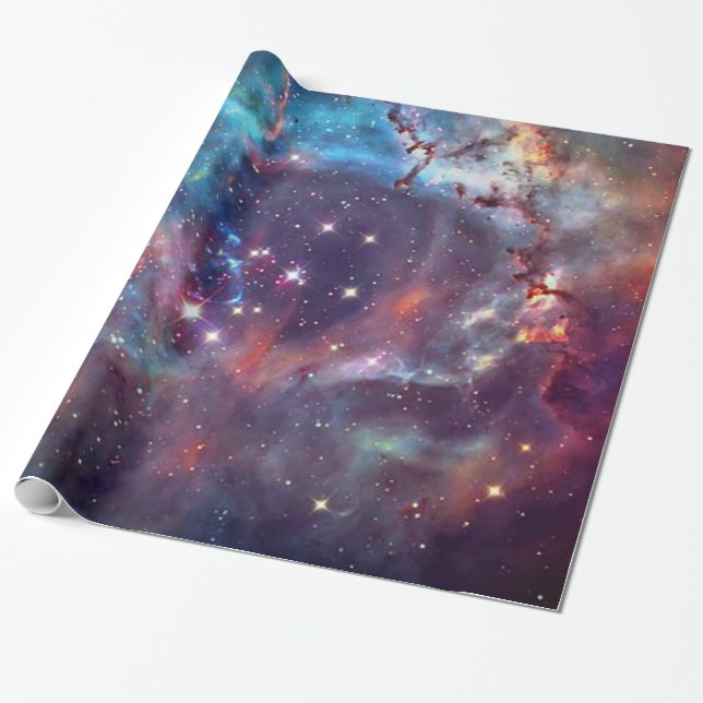 Papel De Presente Imagem espacial da Nebulosa da Galáxia. (Desenrolado)