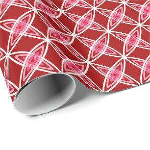 Papel De Presente Impressão atômico moderno do meio século -