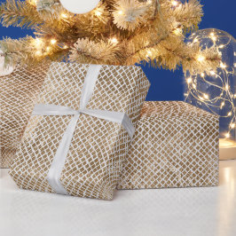 Papel De Presente Impressão cinza de Prata Dourada