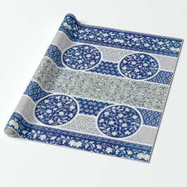 Papel De Presente Impressão Clássico de Ornamento Floral