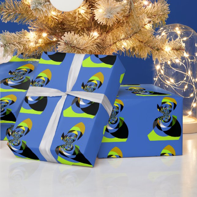 Papel De Presente Impressão de Design de arte por vetor de mulher af (Feriados)