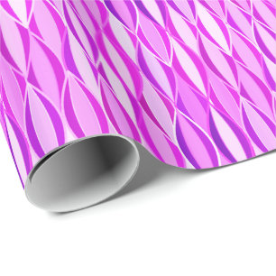 Papel De Presente Impressão de fita do século médio - orquídea e vio