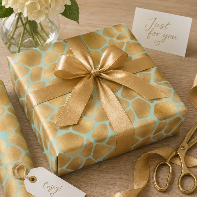 Papel De Presente Impressão de girafa fofa (Criador carregado)