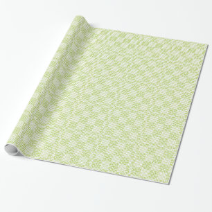 Papel De Presente Impressão De Japonês Branco E Verde