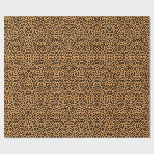 Papel De Presente Impressão de leopardo (Aberto)