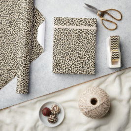Papel De Presente Impressão de Leopardo