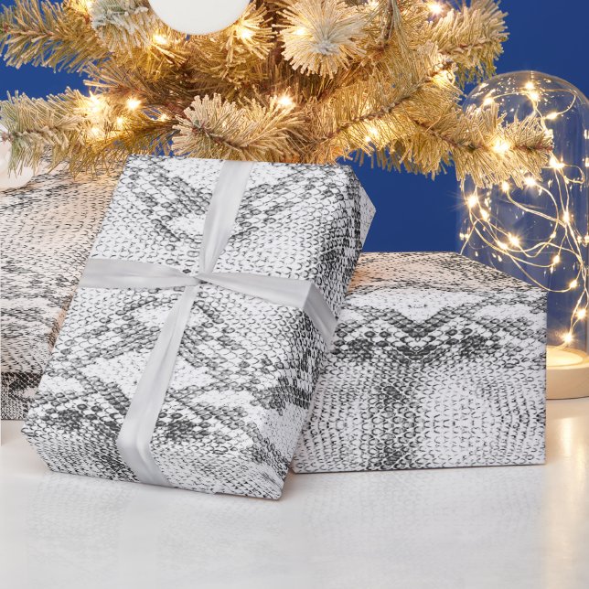 Papel De Presente Impressão de pele Cobra branca (Feriados)