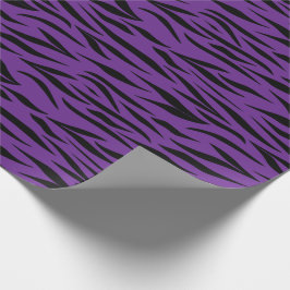 Papel De Presente Impressão de Tigre para Graduação Presentes Roxos 
