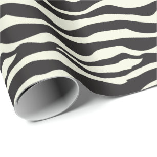 Papel De Presente Impressão de Zebra Animal