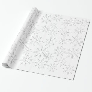Papel De Presente Impressão do floco de neve