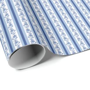 Papel De Presente Impressão em Bloco Listras de Lótus