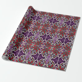 Papel De Presente Impressão Floral Etérea