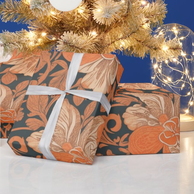 Papel De Presente Impressão Havaiano Ohai Alii v2 - Padrão de papel  (Feriados)