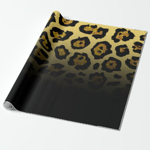 Papel De Presente Impressão Leopard Lítida