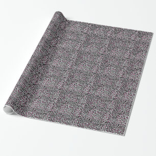 Papel De Presente impressão-leopardo rosa