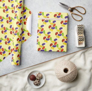 Papel De Presente Impressão Páscoa de do Arco-Íris Amarelo