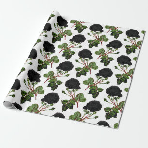Papel De Presente Impressão Rosa preto