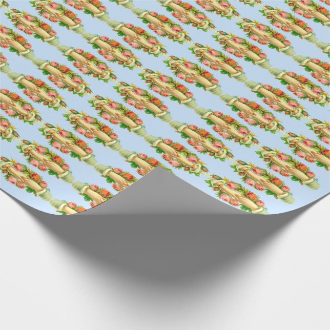 Papel De Presente Impressão vitoriano de mãos apertadas (Ponta)