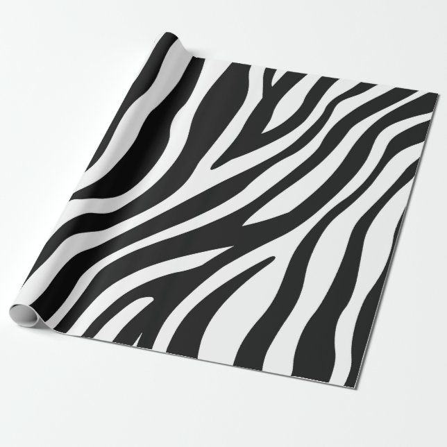 Papel De Presente Impressão Zebra (Desenrolado)