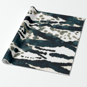 Papel De Presente Impressão Zebra envelhecida. Cinza Zebra Rough Imp