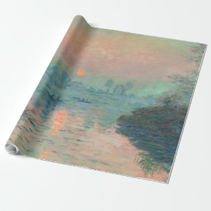 Papel De Presente Impressionismo das Belas Artes do Monet Sunset
