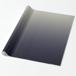 Papel De Presente Inclinação preto na moda de Ombre