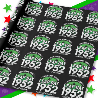 Papel De Presente Incrível Desde 1952 Dia do Ano Leap Fev 29 Anivers