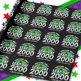 Papel De Presente Incrível Desde 2000 Dia Leap Ano Fev 29 Aniversári