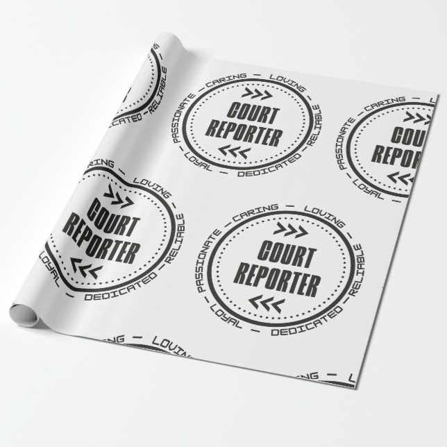 Papel De Presente Incrível Repórter da Corte (Desenrolado)