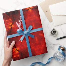 Papel De Presente Inferno Nexus - Arte Caleidoscópica Fiery