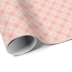 Papel De Presente Infiniti Estrela Rosa Corada
