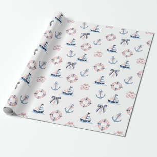 Papel De Presente Infusão náutica e coquete fofinha!
