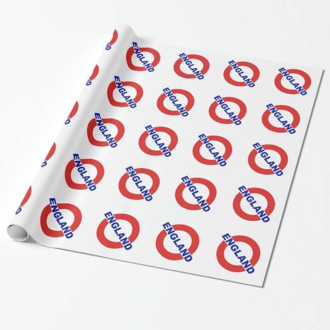 Papel De Presente Inglaterra (Desenrolado)