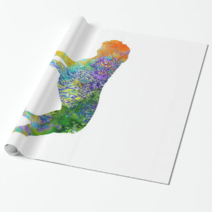 Papel De Presente Inglês Buldoart Watercolor Pão de Aquarela