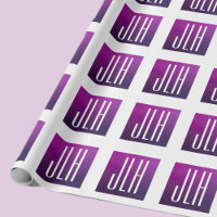 Iniciais de Ombre Roxo e Branco ou outro Texto