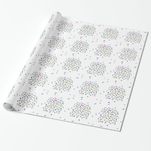 Papel De Presente Insetos Miniatura e Pequenas Feras Vagantes