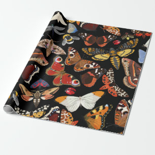 Papel De Presente Insetos padrão perfeito