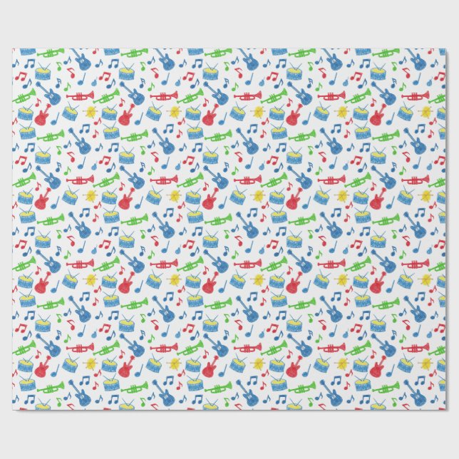 Papel De Presente instrumento musical (Aberto)