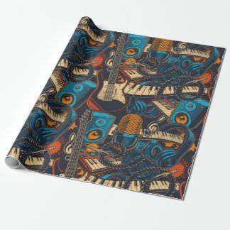 Papel De Presente Instrumentos de música